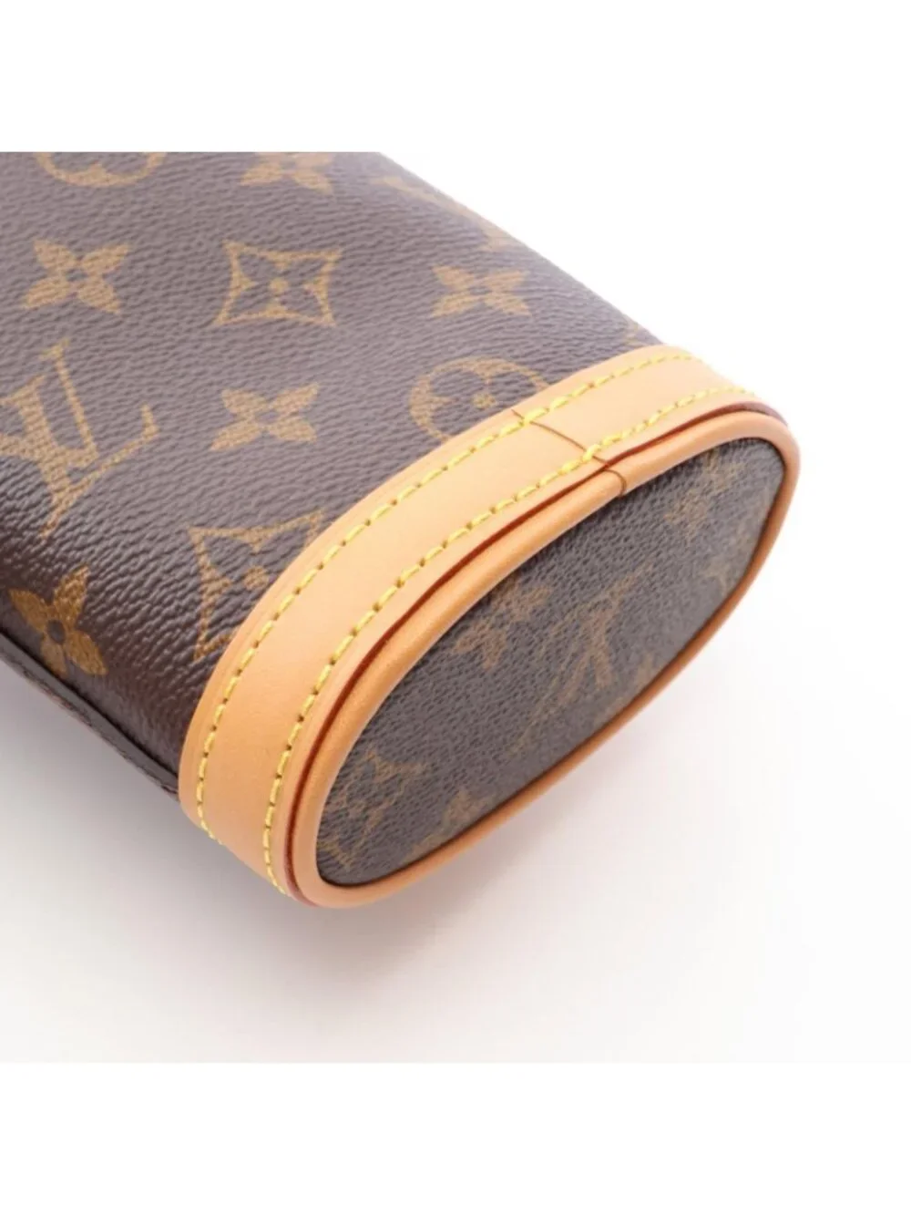 Louis Vuitton Shoulder Bag Fold Pouch Canvas Leather